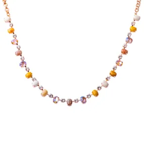 Small Oval and Round Necklace in "Butter Pecan" *Custom*