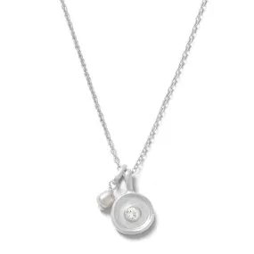 Solstice Pearl Necklace (Sterling Silver)