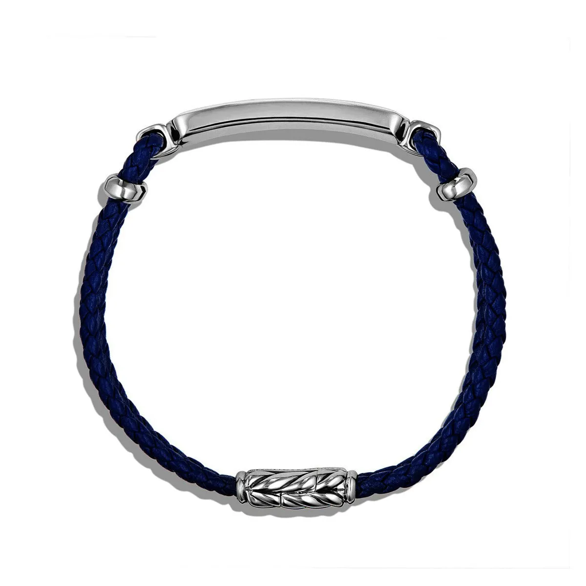 Station Blue Leather Bracelet with Lapis Lazuli