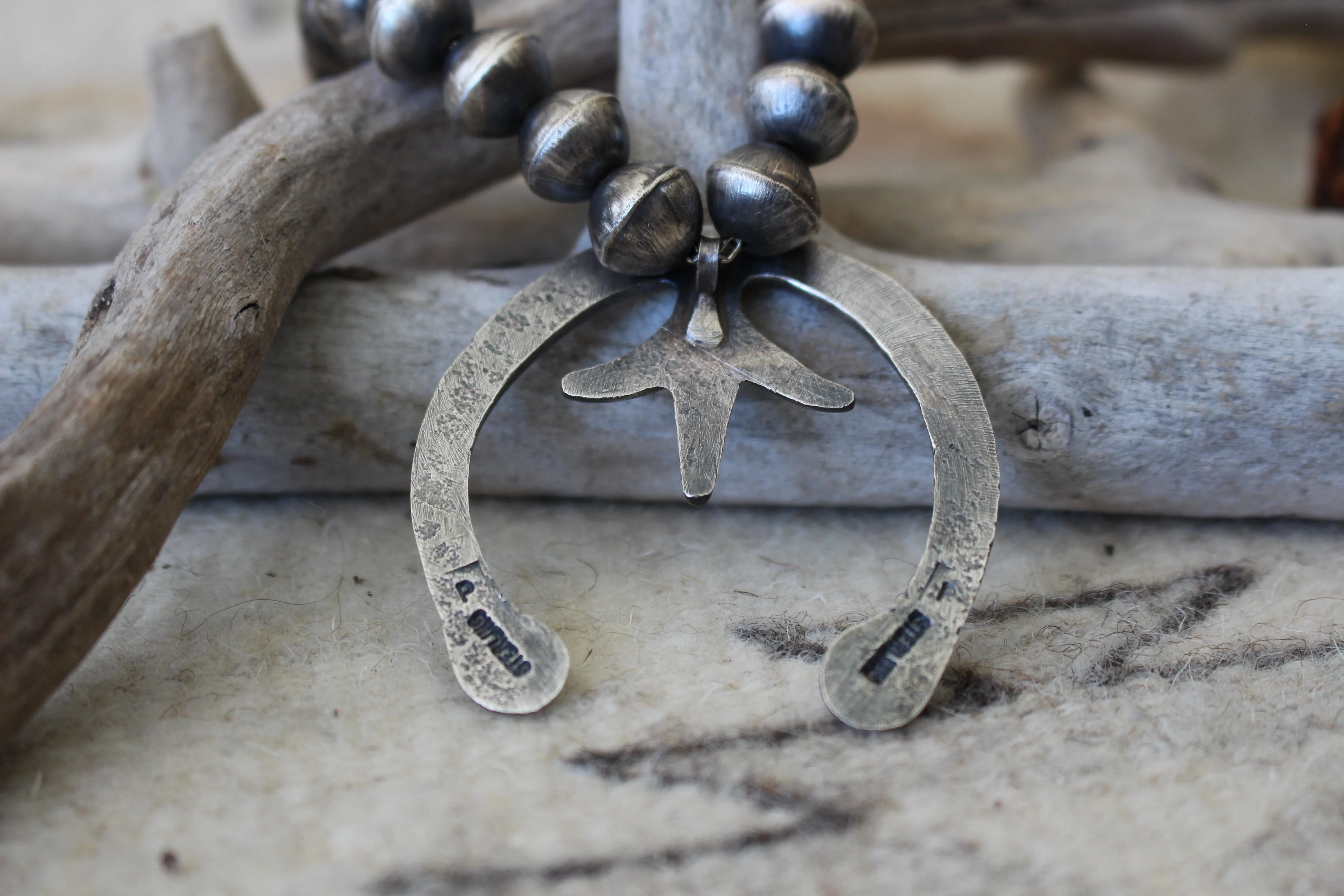 Sterling Squash Blossom Necklace
