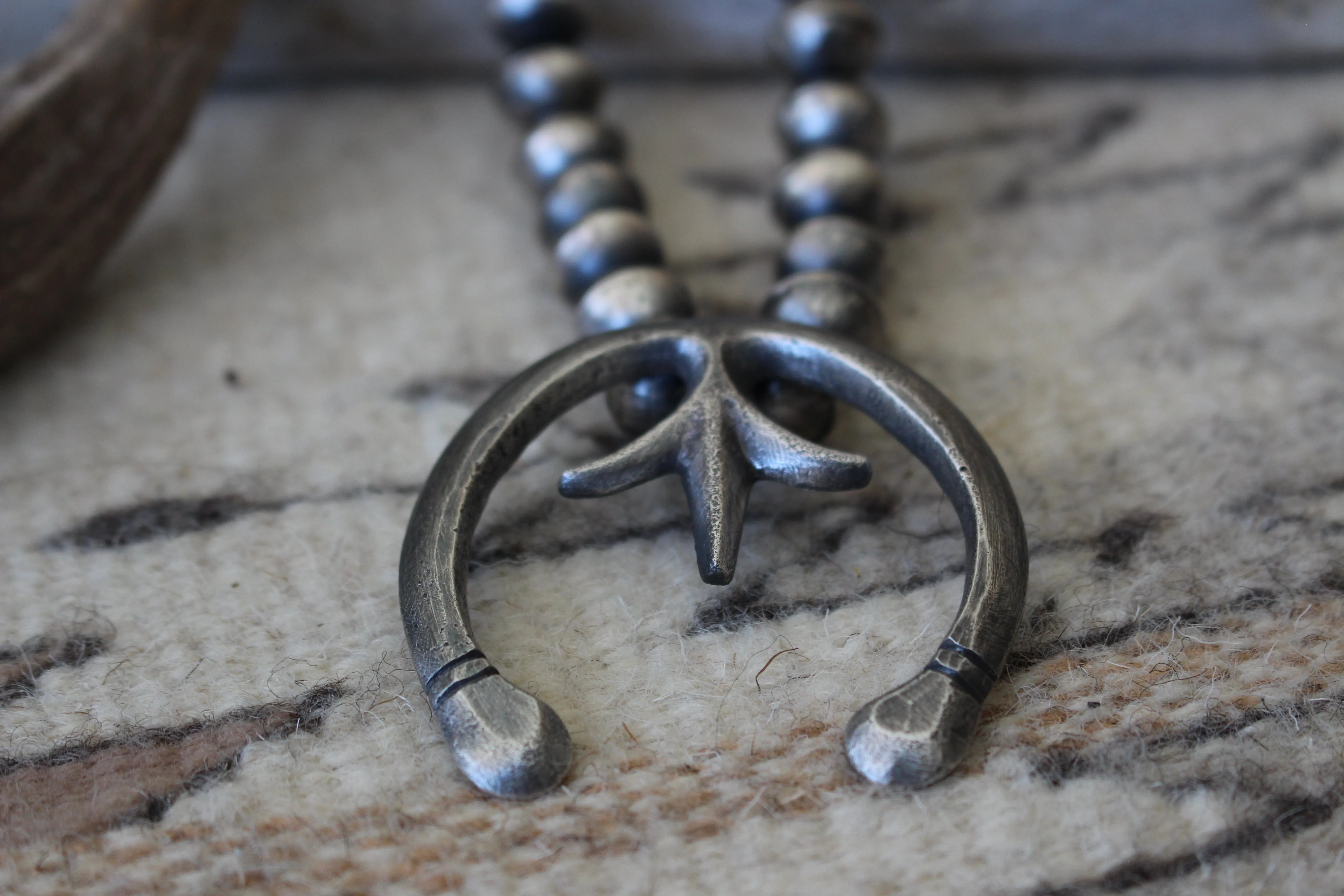 Sterling Squash Blossom Necklace