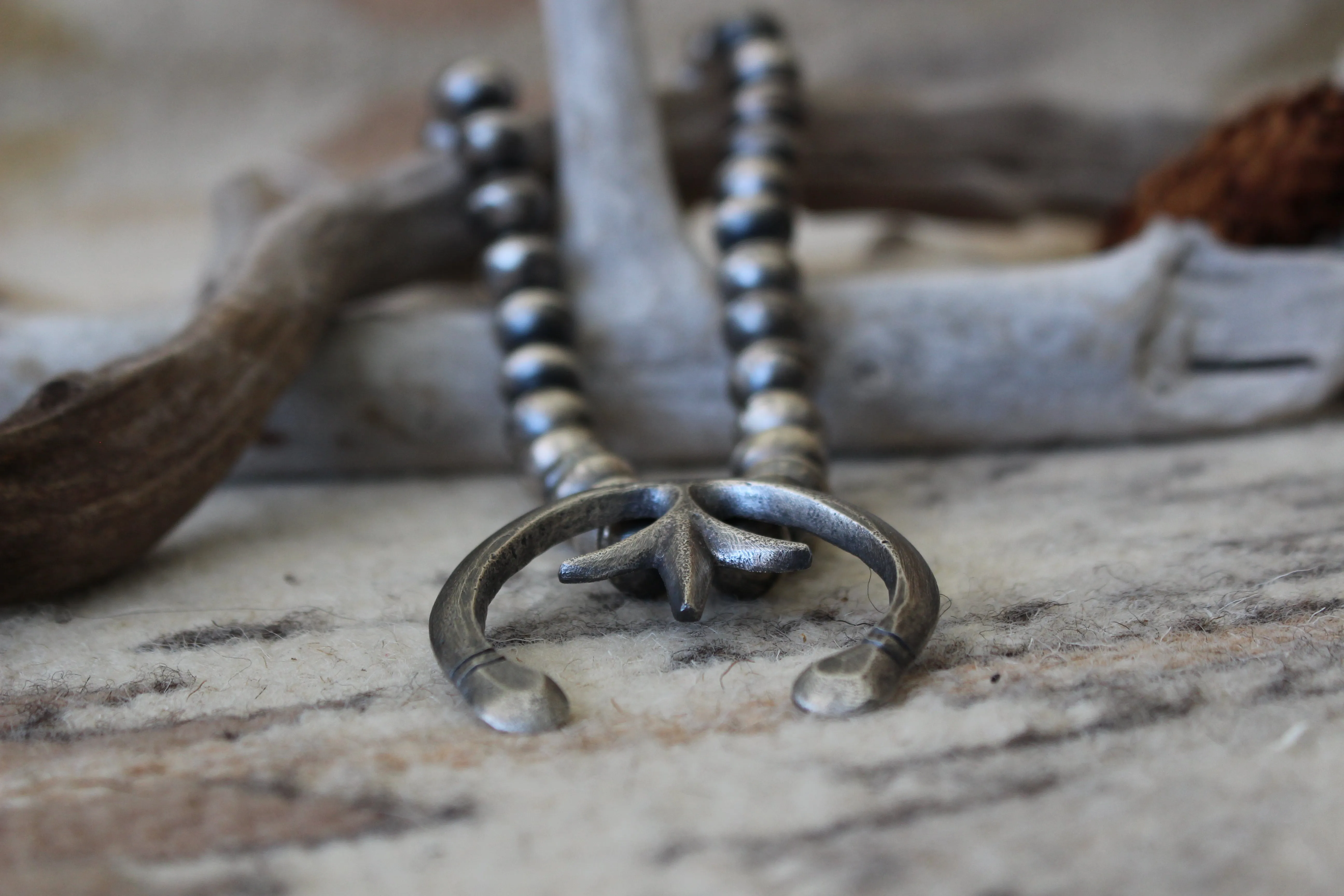 Sterling Squash Blossom Necklace
