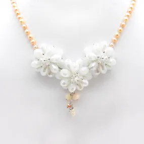 The Alexia FreshWater Pearl and Crystal Designer Necklace