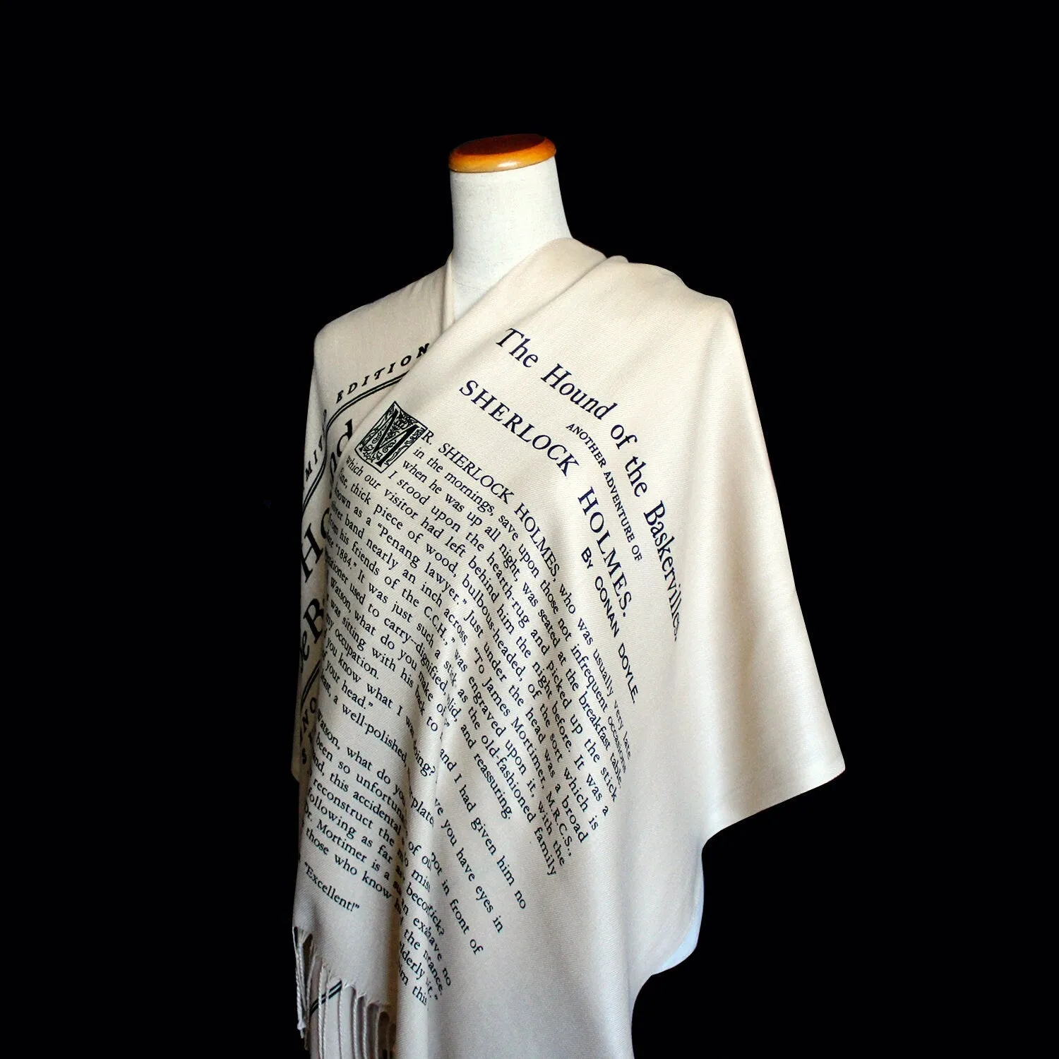 The Hound of the Baskervilles by Arthur Conan Doyle Scarf Shawl Wrap. Sherlock Holmes Scarf
