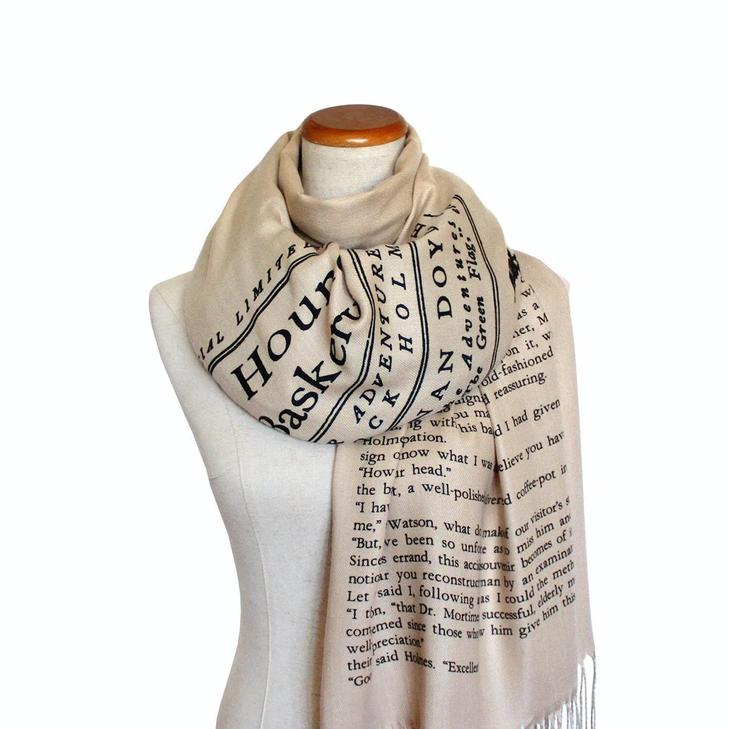 The Hound of the Baskervilles by Arthur Conan Doyle Scarf Shawl Wrap. Sherlock Holmes Scarf