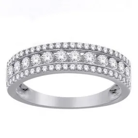 Three Row Brilliant Cut Band .40ct
