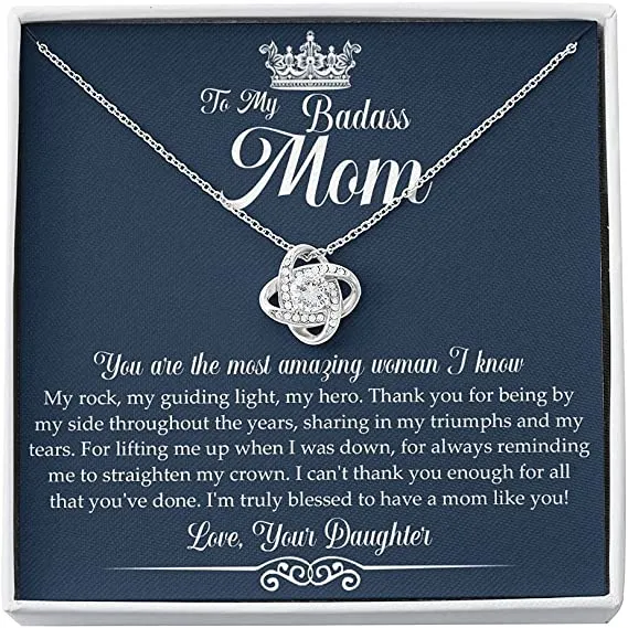 To My Badass Mom Necklace - Mother's Day 2022 Gift