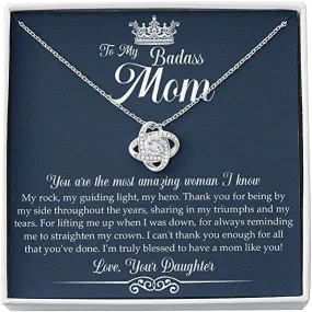 To My Badass Mom Necklace - Mother's Day 2022 Gift