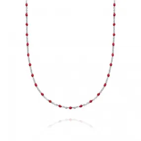 Treasures Coral Beaded Necklace BN03_SLV