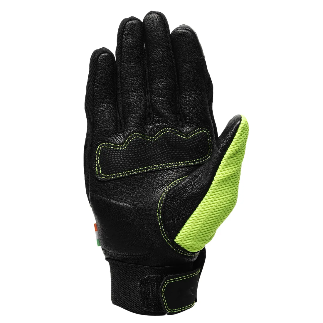 TVS Racing Xplorer Riding Gloves for Men – PVC & Carbon Protected, Touch Screen Compatible, & Visor Wiper Fingertips – Premium Bike Gloves for Riding Comfort (Neon)