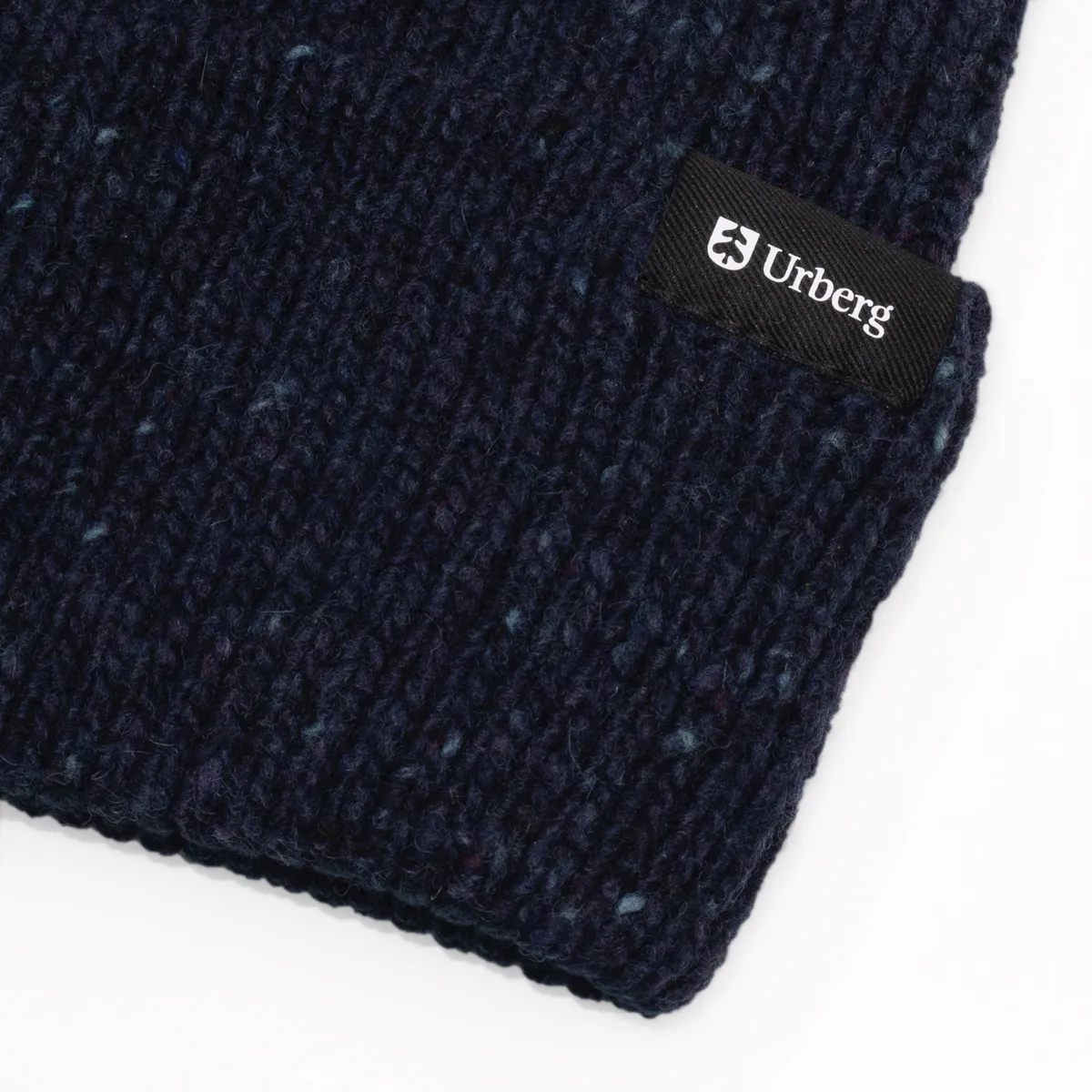 Urberg Unisex Knitted Wool Hat 1x1 Rib Blue Melange | Buy Urberg Unisex Knitted Wool Hat 1x1 Rib Blue Melange here | Outnorth