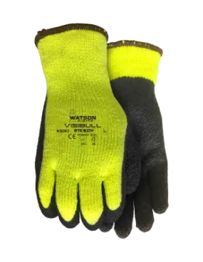 Vis-A-Bull Hi-Vis Gloves, Yellow X-Large