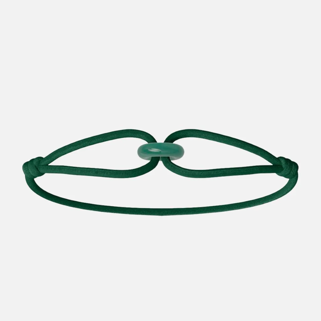Wecord Green Soho Cord Bracelet
