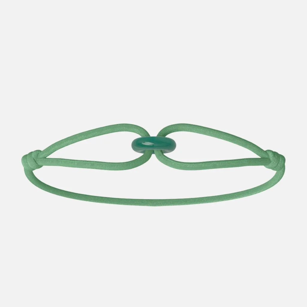 Wecord Green Soho Cord Bracelet
