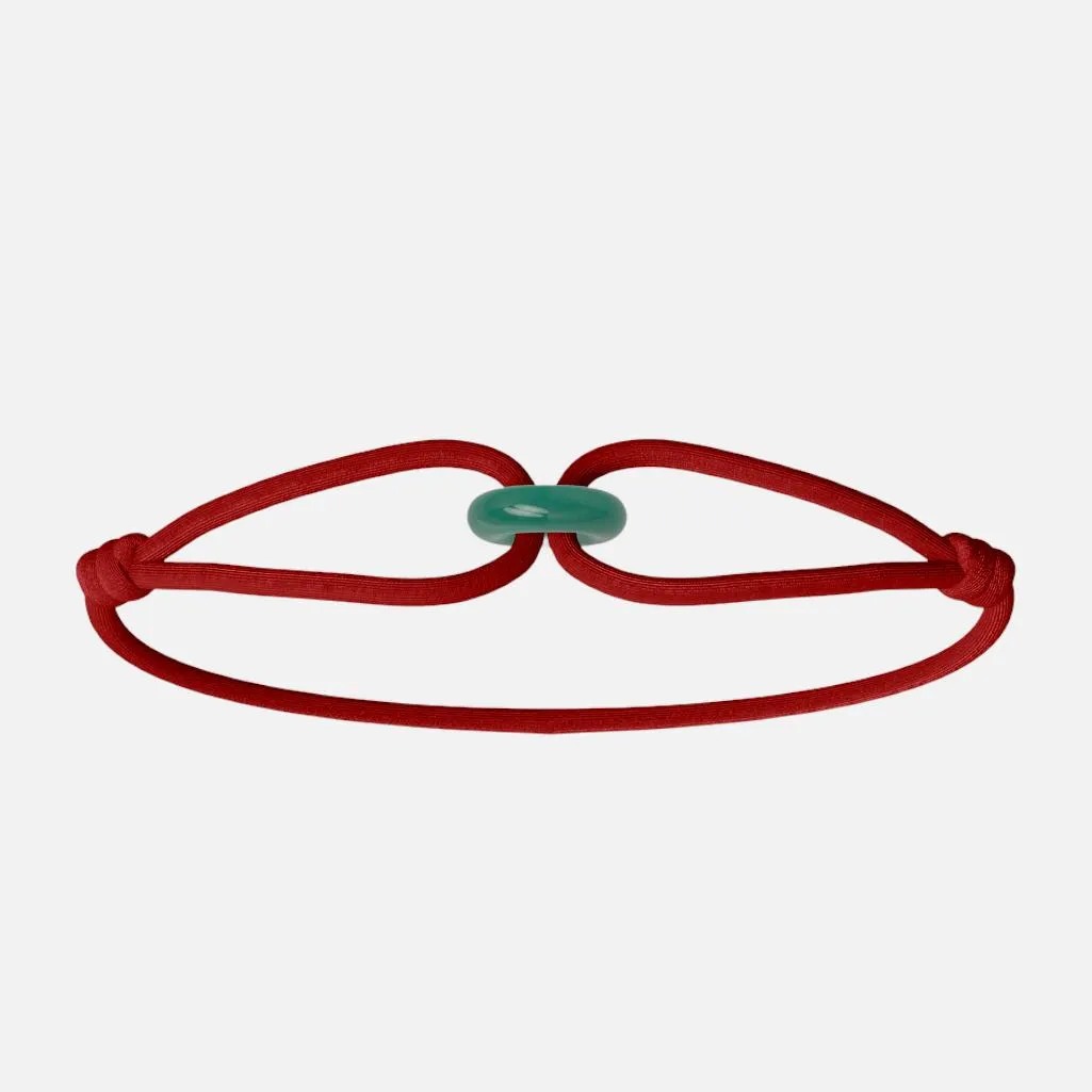 Wecord Green Soho Cord Bracelet