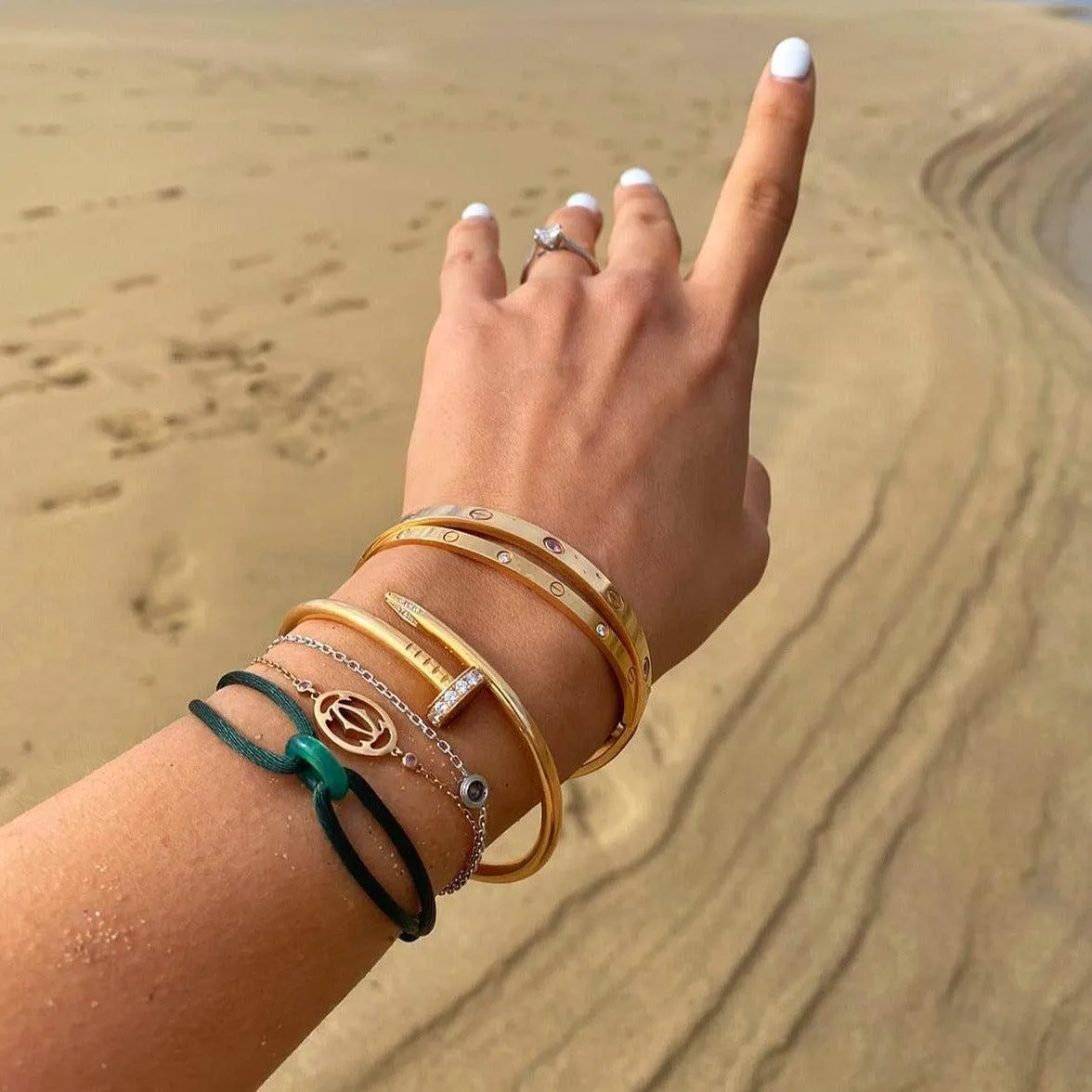 Wecord Green Soho Cord Bracelet