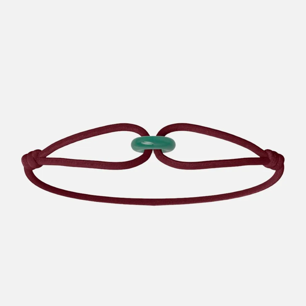 Wecord Green Soho Cord Bracelet