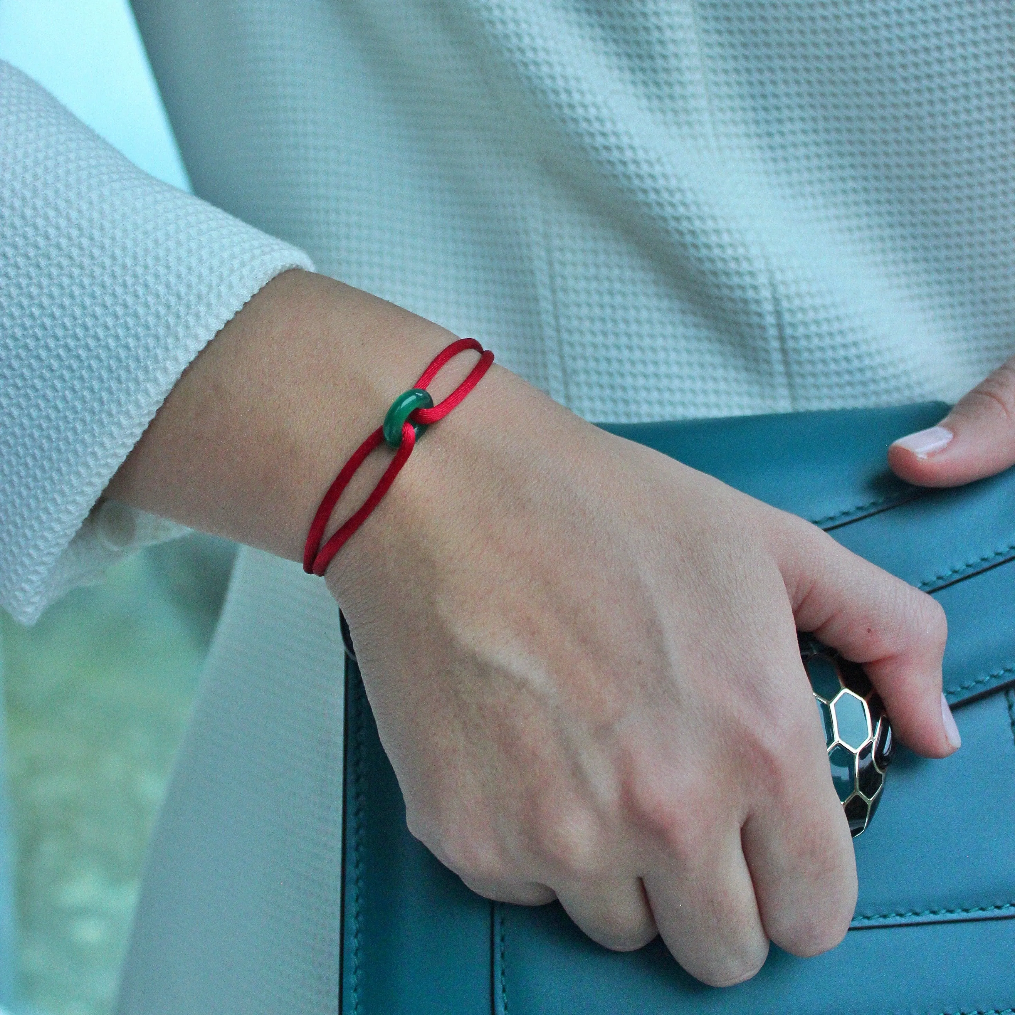 Wecord Green Soho Cord Bracelet