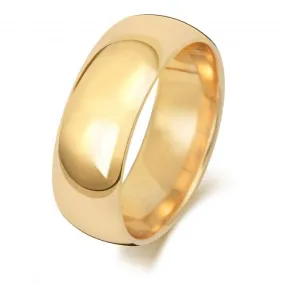 Wedding Band 9K Trad Court 7mm-1.25 Wedding  Ring W167L