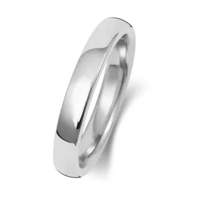 Wedding Band Platinum Soft Court 3mm-1.15 Wedding  Ring WP133L