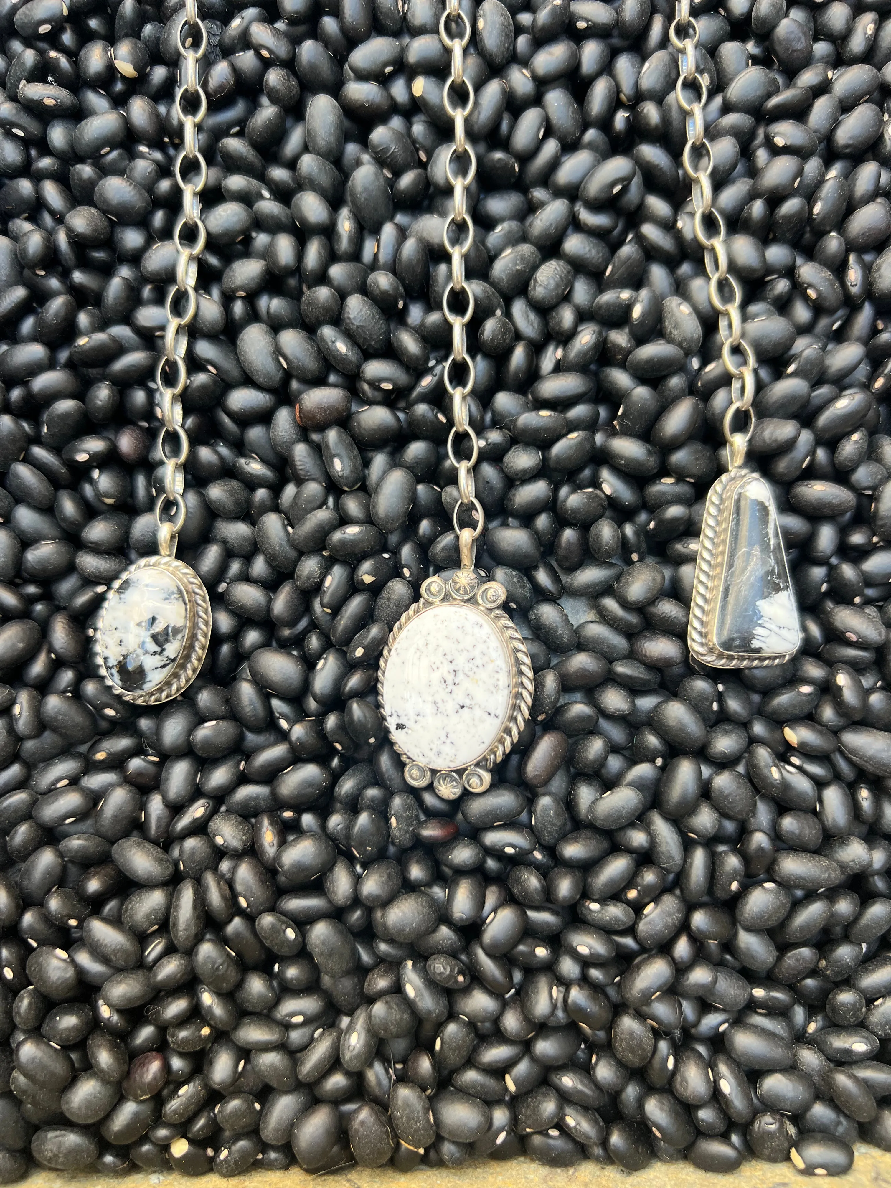 White Buffalo Lariat Necklace
