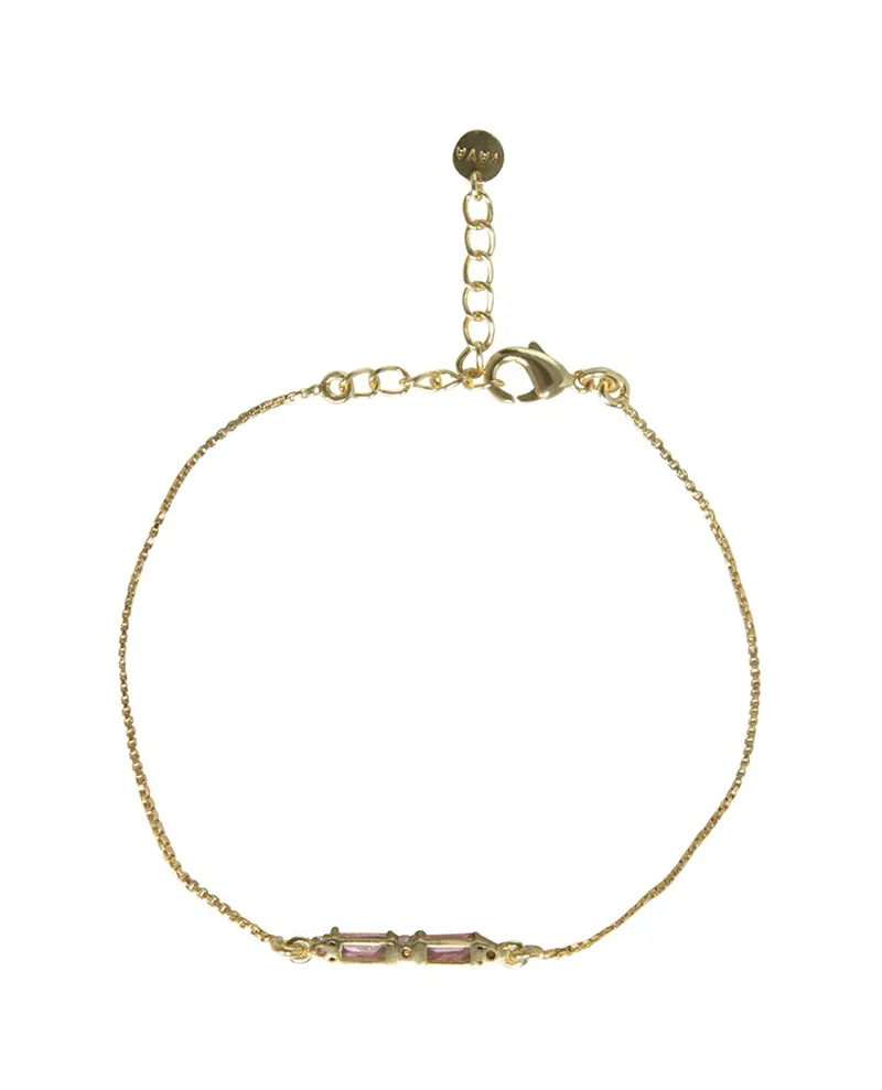 Yaya Gold Small Stone Bracelet
